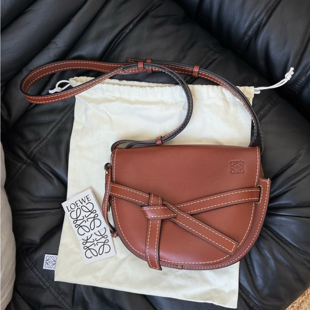 Loewe gate bag brown calfskin
